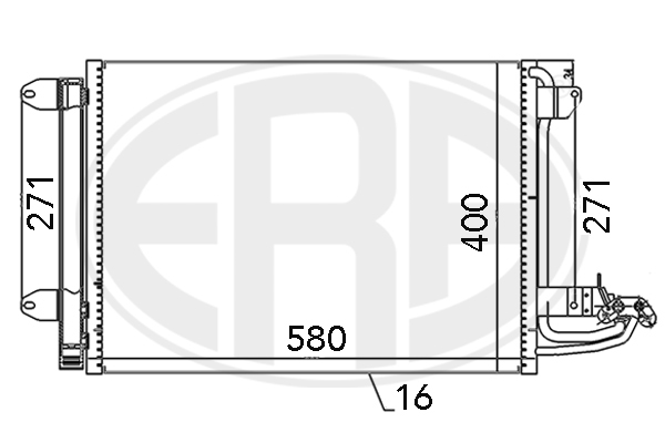 Condensator, climatizare 667003 ERA