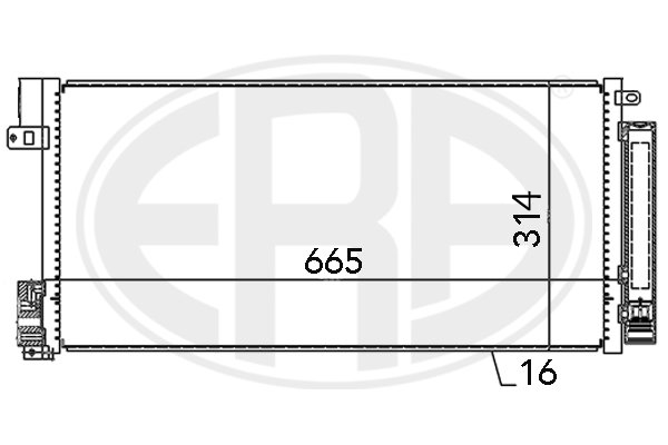 Condensator, climatizare 667004 ERA