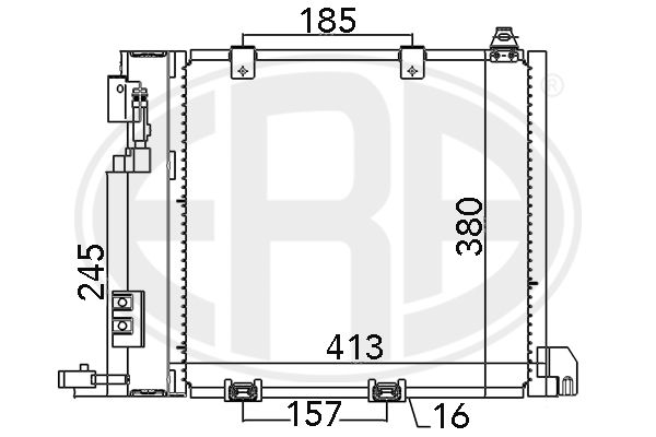Condensator, climatizare 667011 ERA