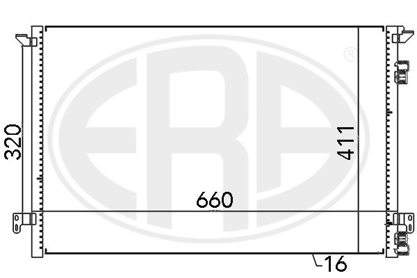 Condensator, climatizare 667012 ERA