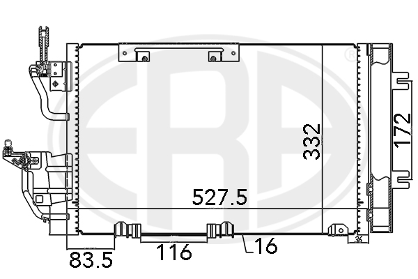 Condensator, climatizare 667015 ERA