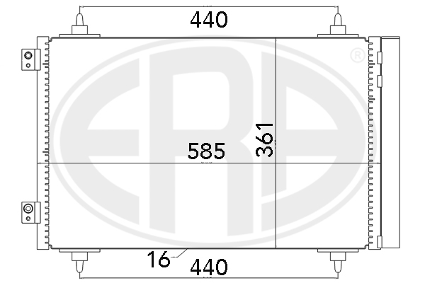 Condensator, climatizare 667016 ERA