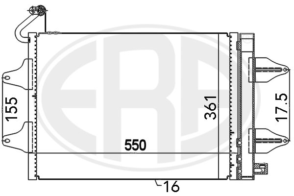 Condensator, climatizare 667017 ERA