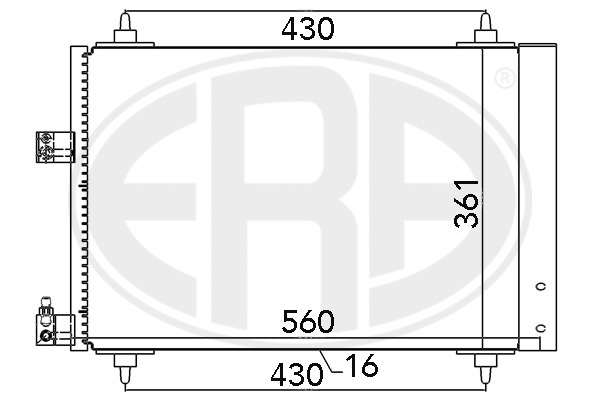 Condensator, climatizare 667020 ERA