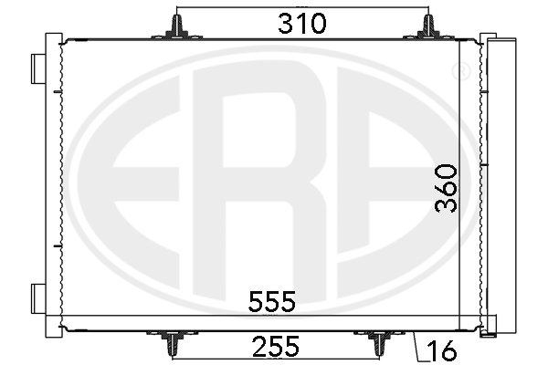 Condensator, climatizare 667025 ERA