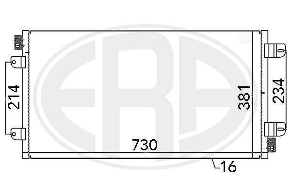Condensator, climatizare 667030 ERA