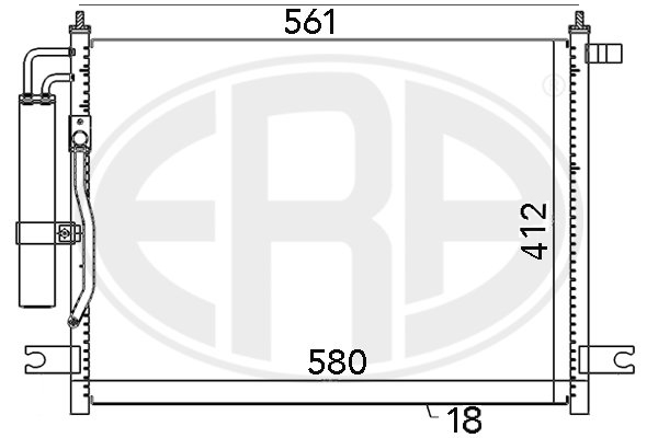 Condensator, climatizare 667034 ERA