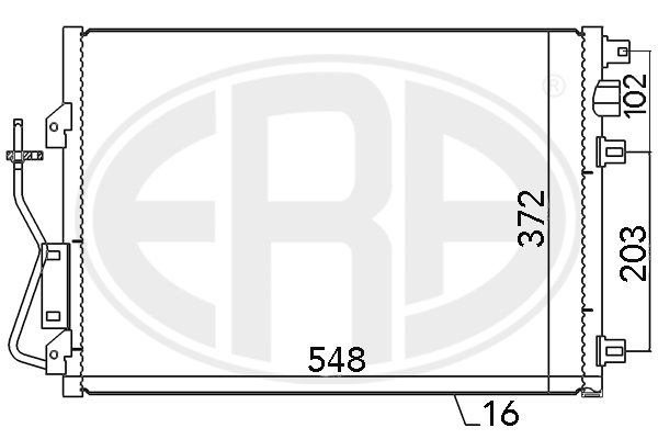 Condensator, climatizare 667038 ERA
