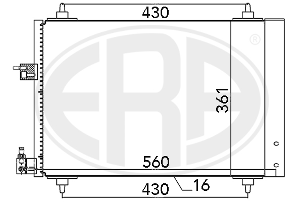 Condensator, climatizare 667039 ERA