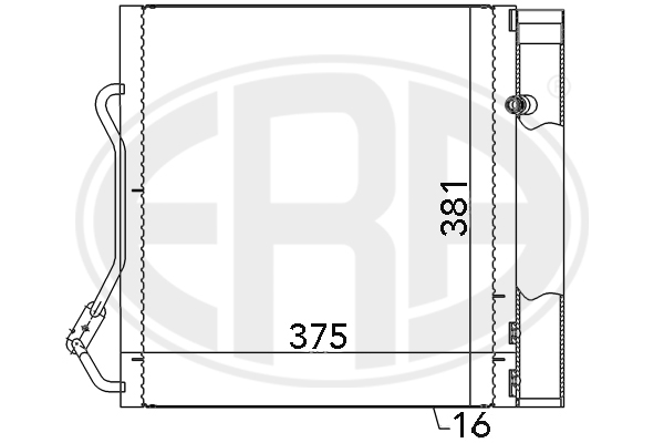 Condensator, climatizare 667042 ERA