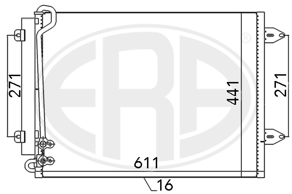 Condensator, climatizare 667044 ERA