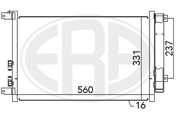 Condensator, climatizare 667045 ERA