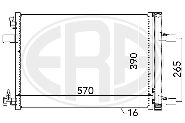 Condensator, climatizare 667047 ERA