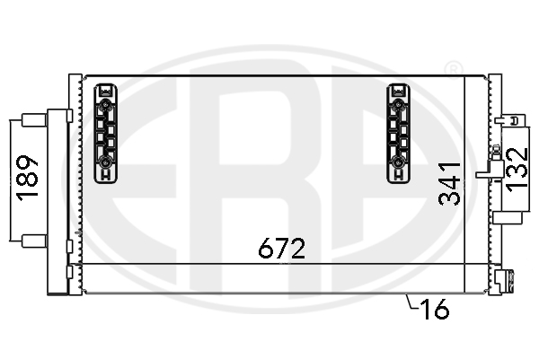 Condensator, climatizare 667048 ERA