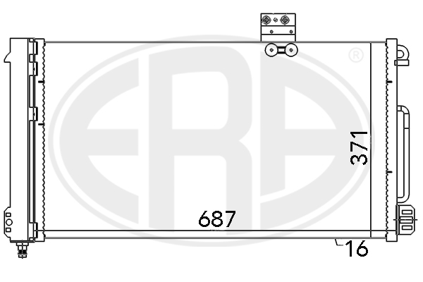 Condensator, climatizare 667050 ERA