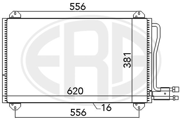 Condensator, climatizare 667055 ERA