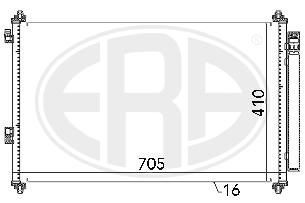 Condensator, climatizare 667057 ERA
