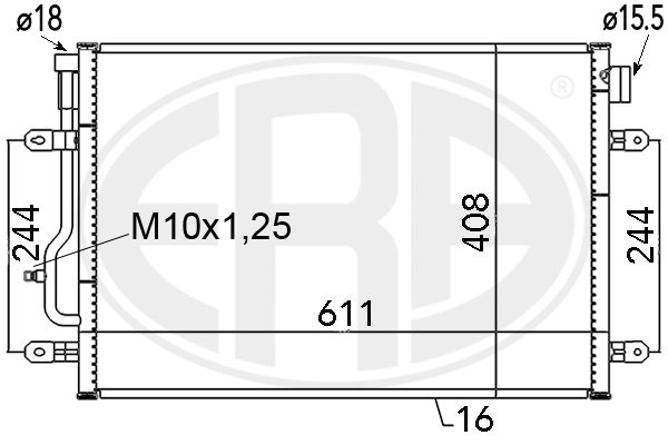 Condensator, climatizare 667060 ERA