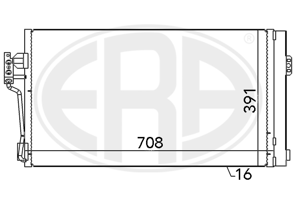 Condensator, climatizare 667064 ERA