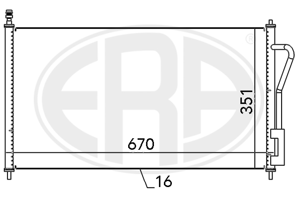Condensator, climatizare 667065 ERA