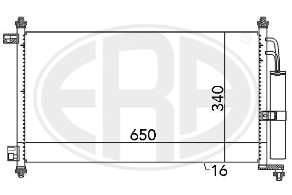 Condensator, climatizare 667069 ERA
