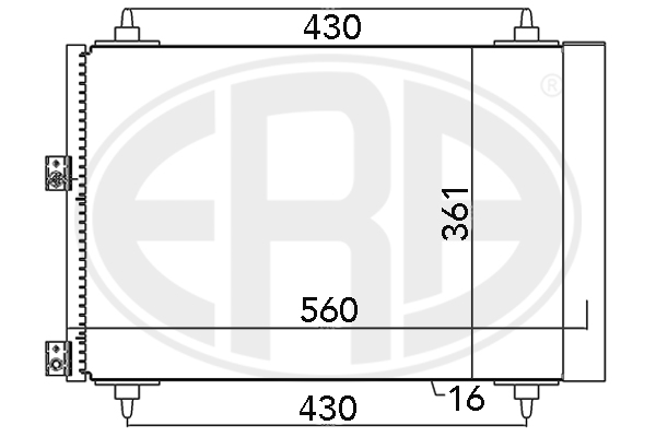 Condensator, climatizare 667071 ERA