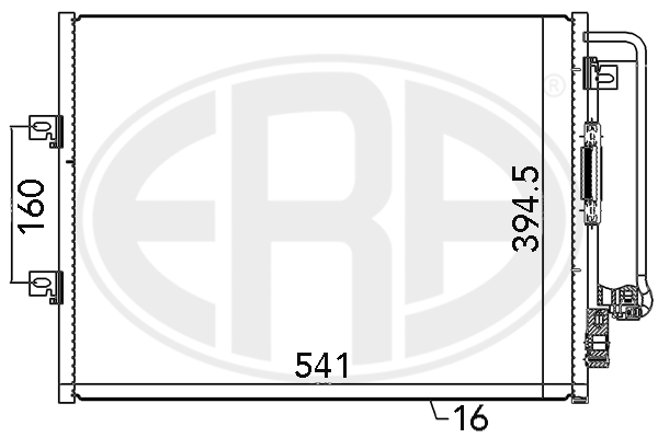 Condensator, climatizare 667072 ERA