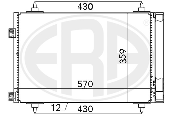 Condensator, climatizare 667078 ERA