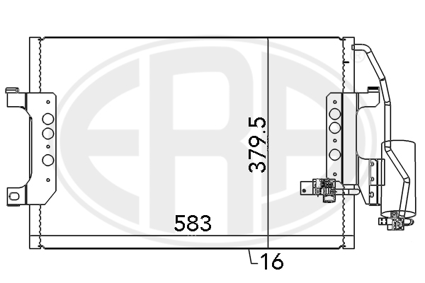Condensator, climatizare 667083 ERA