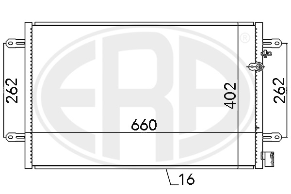 Condensator, climatizare 667086 ERA