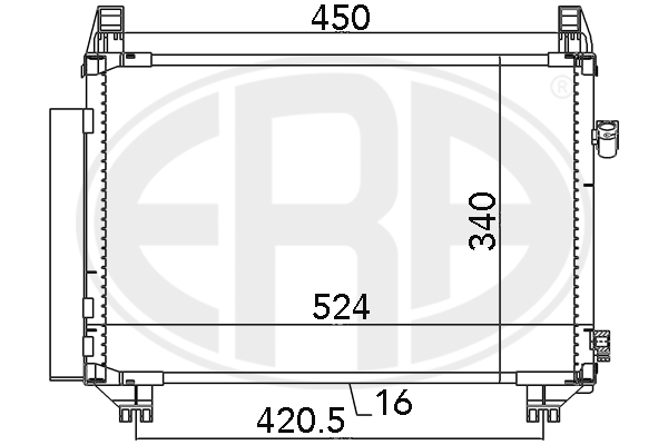 Condensator, climatizare 667087 ERA
