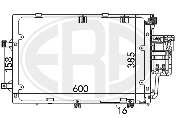 Condensator, climatizare 667098 ERA