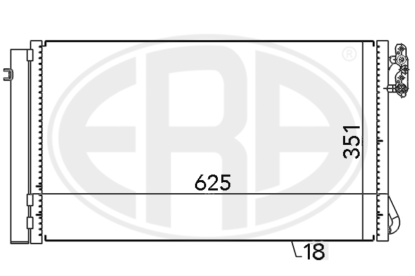 Condensator, climatizare 667104 ERA