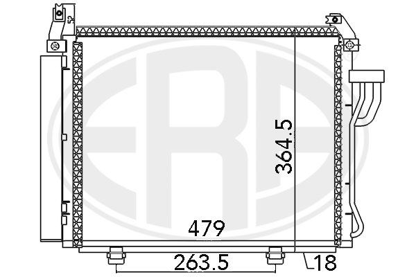 Condensator, climatizare 667107 ERA