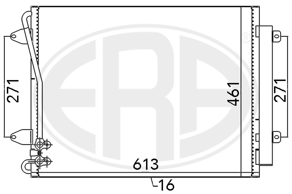Condensator, climatizare 667108 ERA