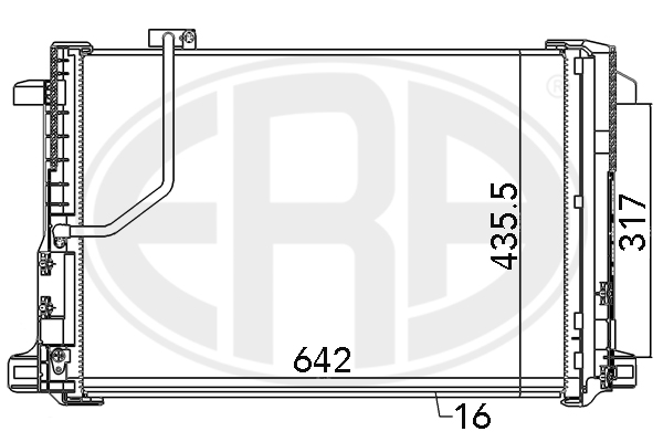 Condensator, climatizare 667111 ERA