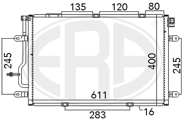 Condensator, climatizare 667112 ERA
