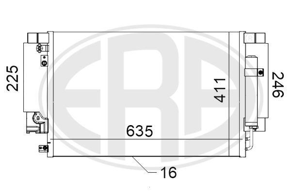 Condensator, climatizare 667114 ERA