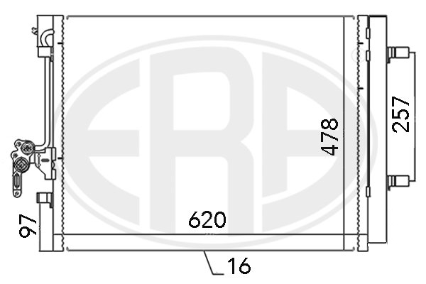 Condensator, climatizare 667115 ERA