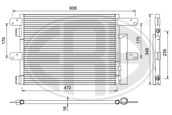 Condensator, climatizare 667120 ERA