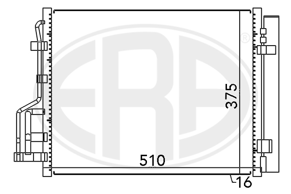 Condensator, climatizare 667122 ERA