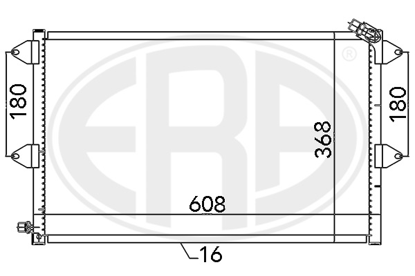 Condensator, climatizare 667126 ERA