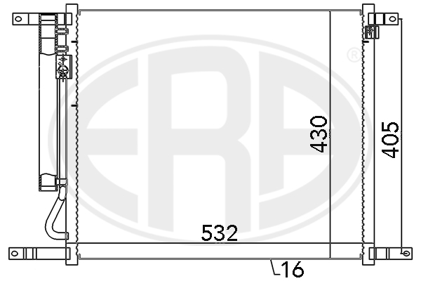 Condensator, climatizare 667128 ERA