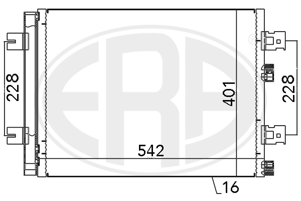 Condensator, climatizare 667130 ERA