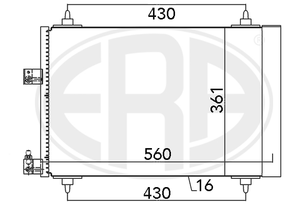 Condensator, climatizare 667132 ERA