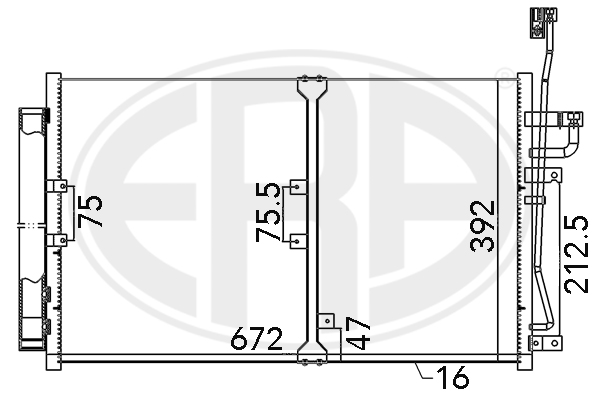 Condensator, climatizare 667140 ERA