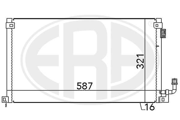 Condensator, climatizare 667141 ERA