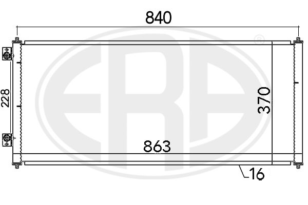 Condensator, climatizare 667144 ERA