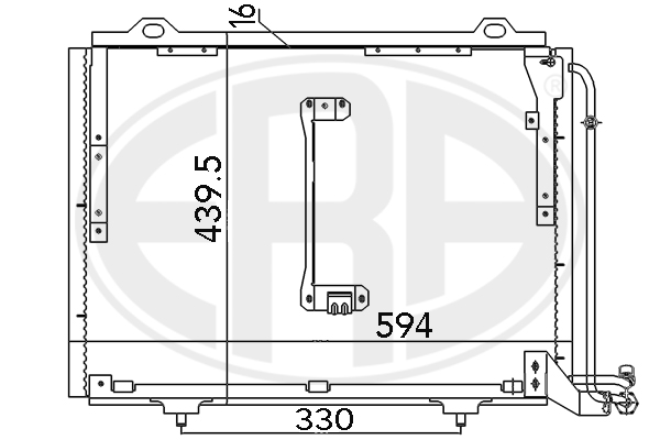 Condensator, climatizare 667145 ERA