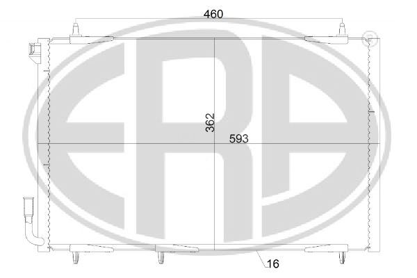 Condensator, climatizare 667150 ERA